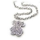 韓式水鑽小熊項鍊