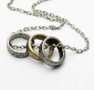 韓式三個魔戒項鍊