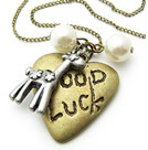 韓式幸運心與長頸鹿項鍊