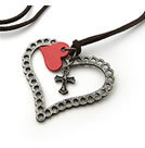 韓式十字心形項鍊