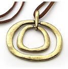 韓式青銅双圈項鍊
