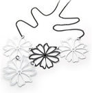 韓式縷空雙色小雛菊項鍊