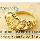 韓式金色皇冠戒