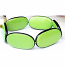 韓式寬版寶石珠手鍊(綠)