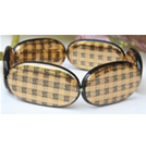 韓式寬版寶石珠手鍊(格子)