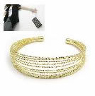 韓式層層疊時尚金手鐲