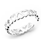 純銀心連心開口尾戒