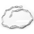 純銀鑲鋯銀手鏈