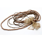 韓式多層串珠蝴蝶結項鍊