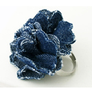 韓式牛仔玫瑰花開口戒