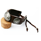 韓式復古皮革寬手鍊