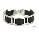 韓式寬版皮手鍊(黑)