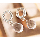 韓式圈圈滴珠耳釘