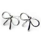 韓式簡約蝴蝶結耳釘