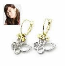 韓式love蝴蝶耳扣