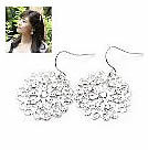 韓式簍空花耳環