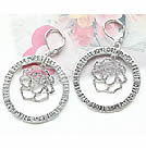 韓式磨沙玫瑰花大耳圈