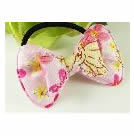 可愛棉布蝴蝶結髮束(粉)