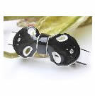 清爽黑白配蝴蝶結髮夾