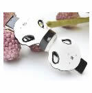 清爽黑白配蝴蝶髮夾(白)