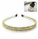 編織雙層髮圈(金)