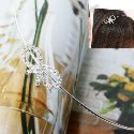 蝴蝶結亮鑽髮圈