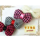 ★棉花糖甜心♥超搶眼ˇ格紋啾啾〞卡哇伊壓夾☆