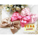 特價 衝評價 ♥珠光緞面♥大蝴蝶結鴉嘴夾★雜誌款最愛拍♦