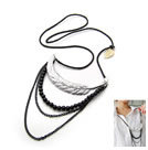 韓式時尚羽毛流蘇項鏈